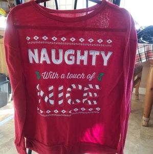 Cute warm Christmas 3/4 sleeve sweater